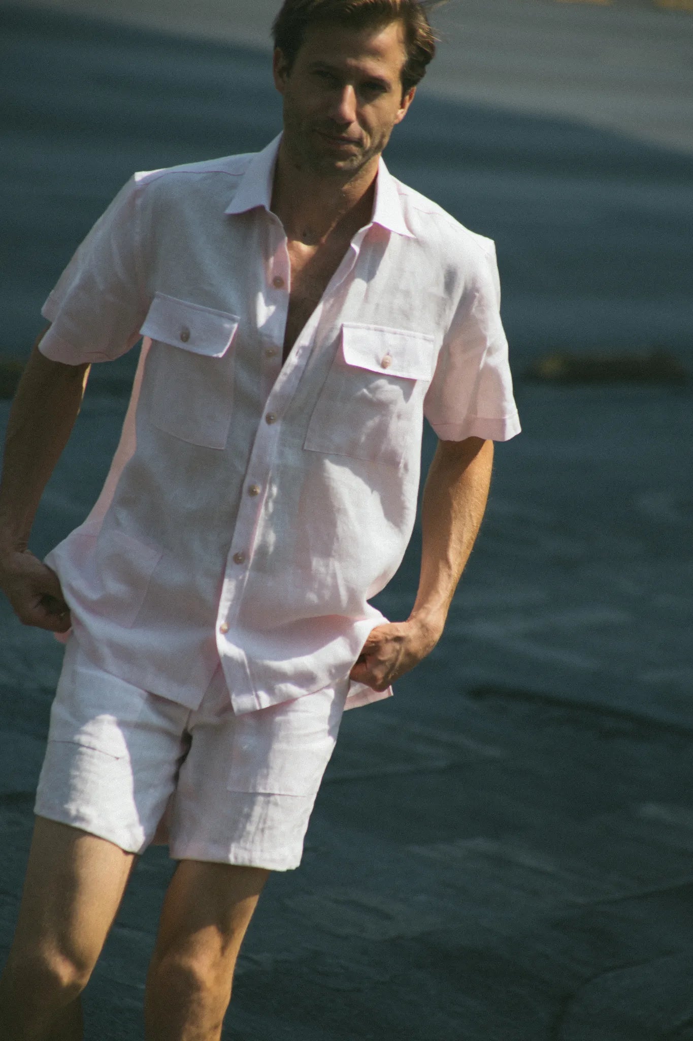 Triple Pocket Safari Shirt Men