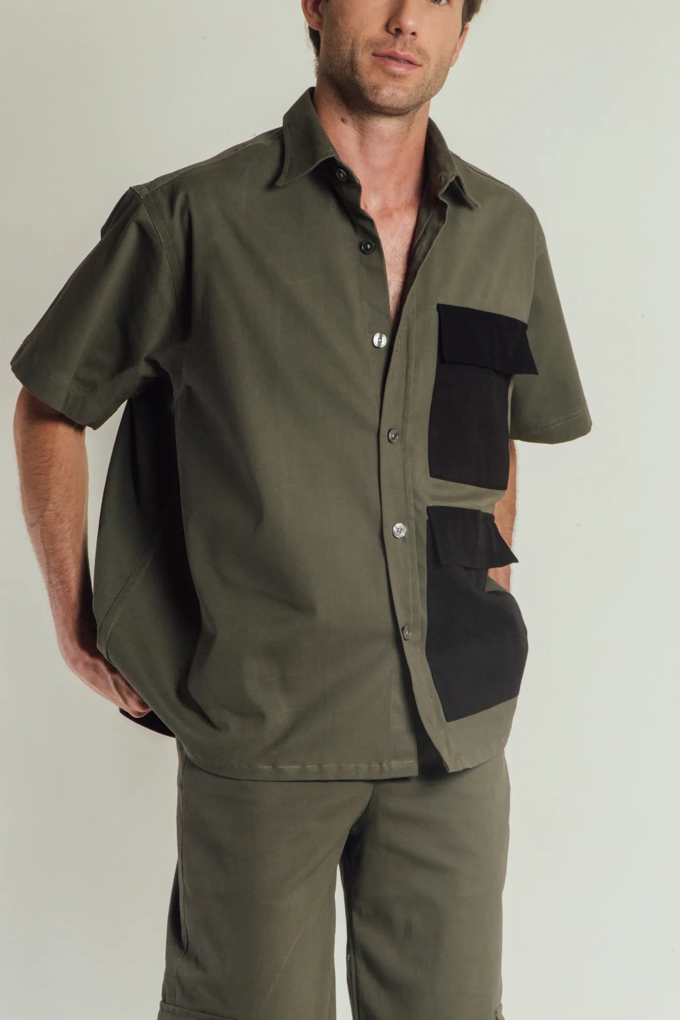 Oversized Pocket Box Shirt
