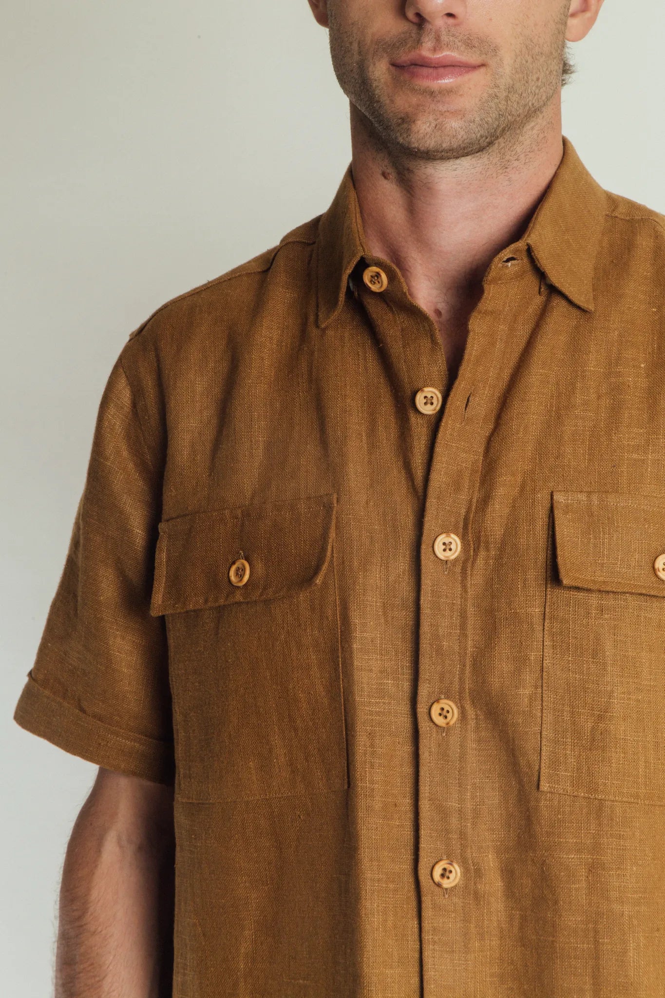 Triple Pocket Safari Shirt Men