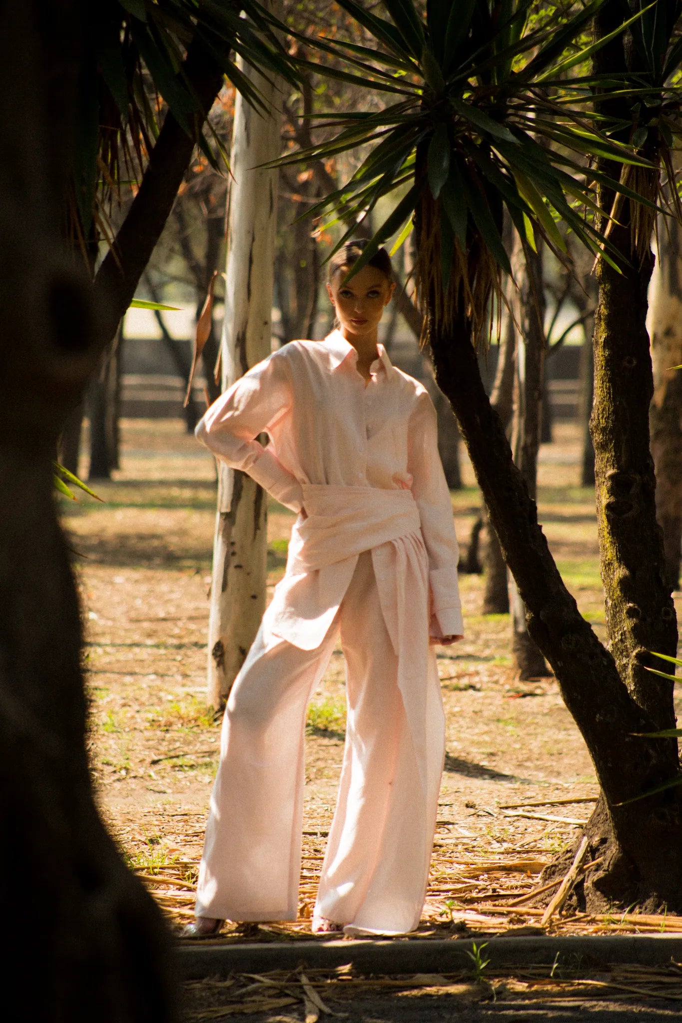 Le Paradis Draped Trousers
