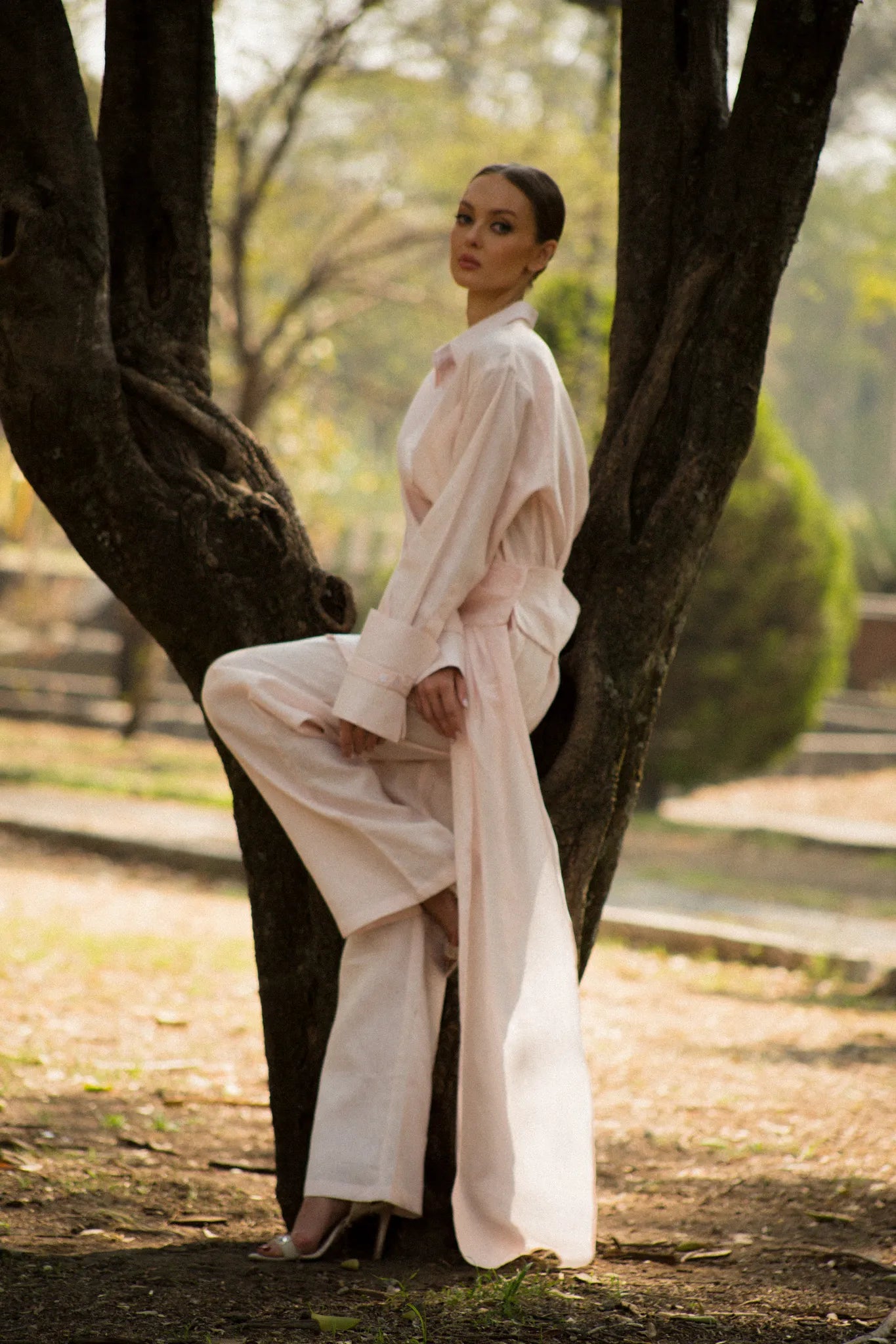 Le Paradis Draped Trousers