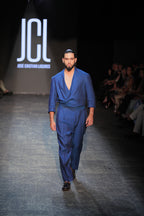 Crop Blazer Linen Pant Set