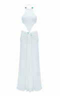Claudia cut Out White Dress