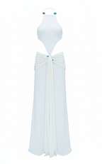 Claudia cut Out White Dress