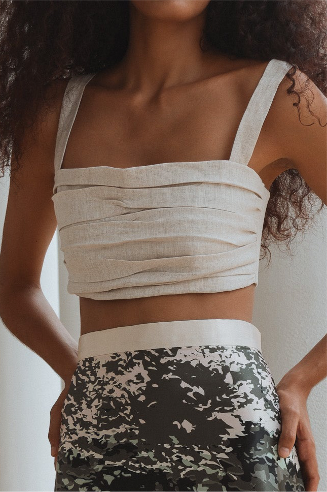 Draped Crop Top