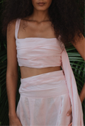 Draped Top Pant Set
