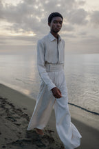 Triangle Tux Pleated Set