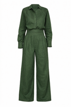 Triangle Linen Tux Shirt Set