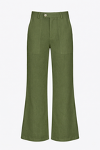 JC Boot-Cut Linen Trousers