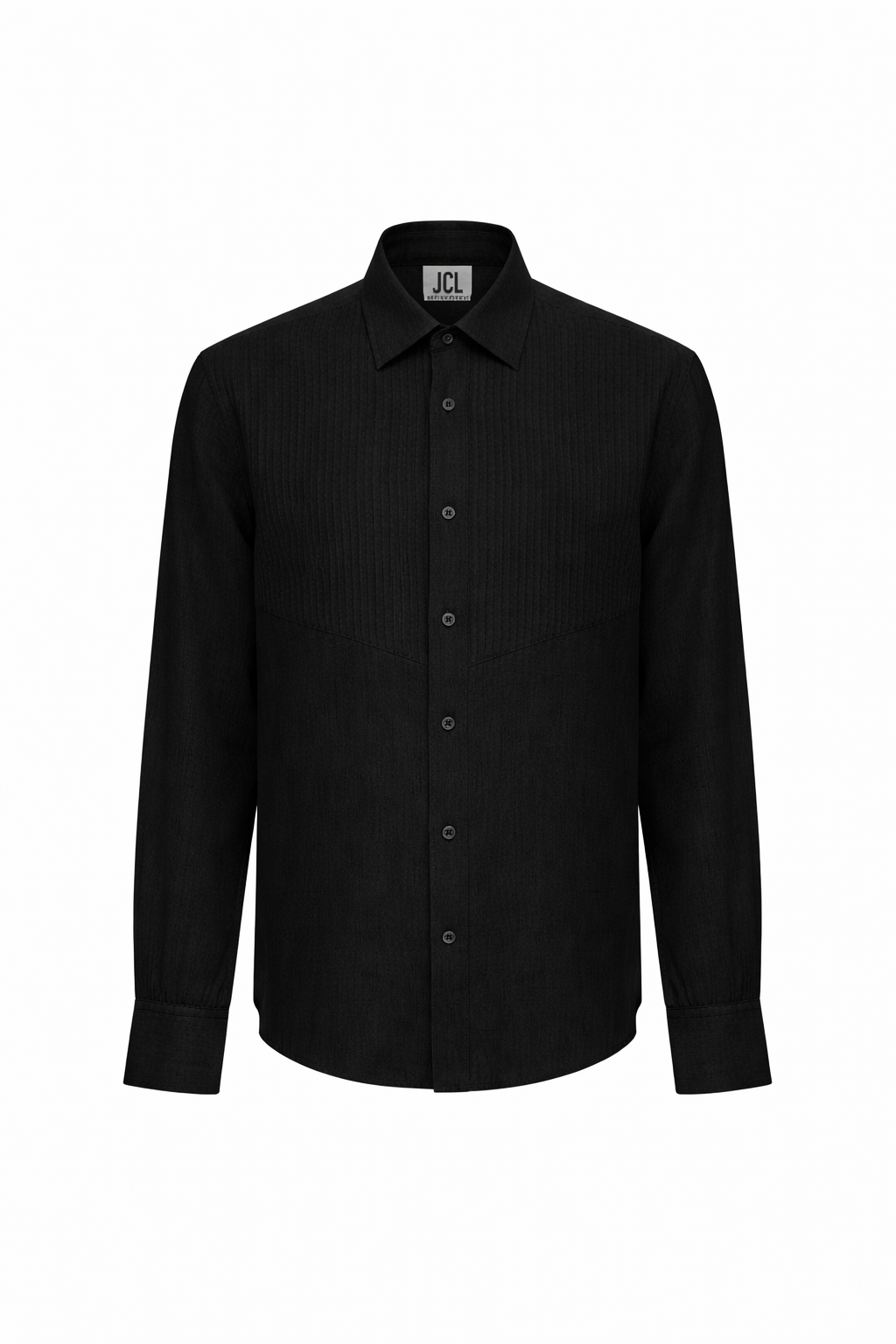 Triangle Tux Pleated Shirt