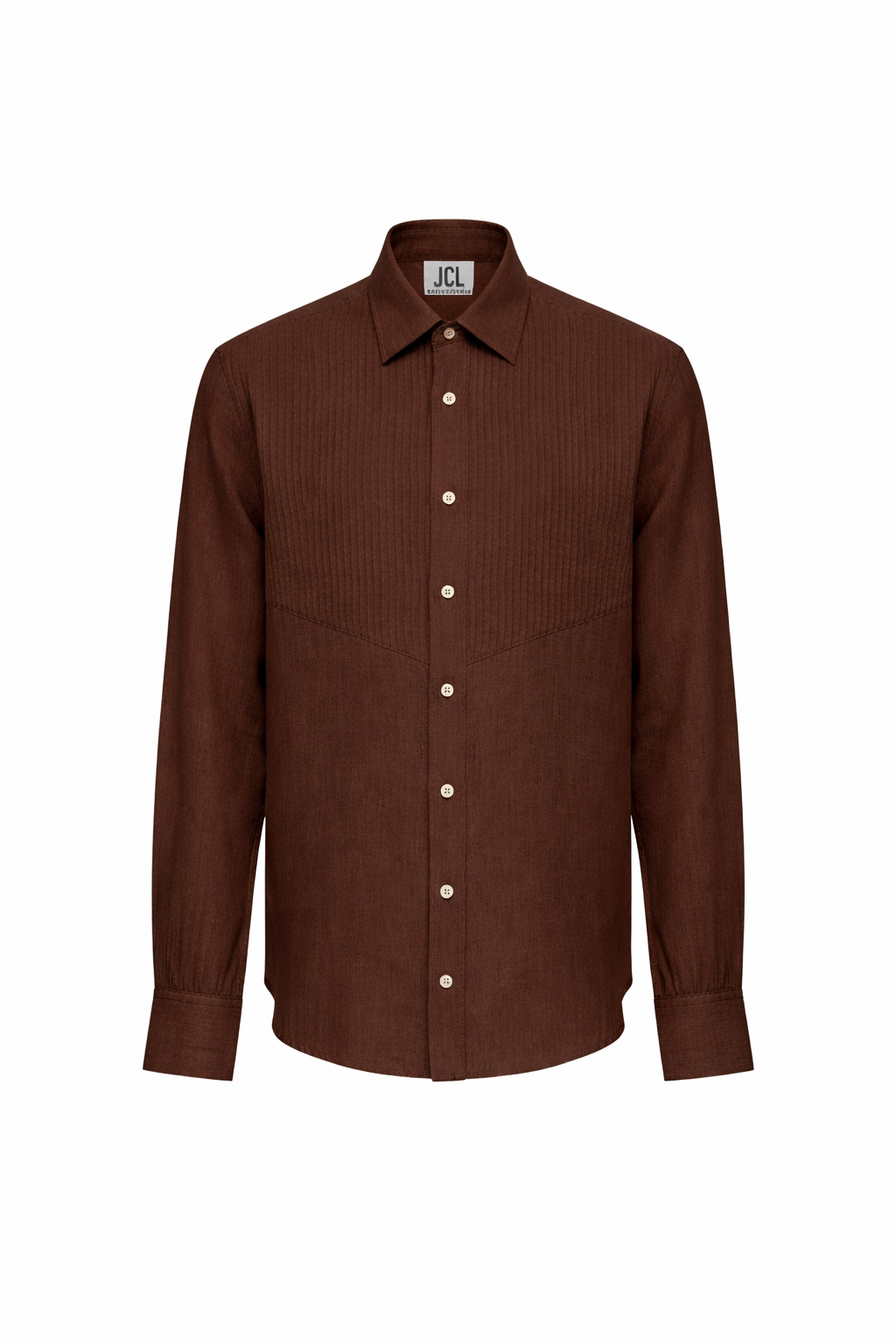 Triangle Tux Pleated Shirt