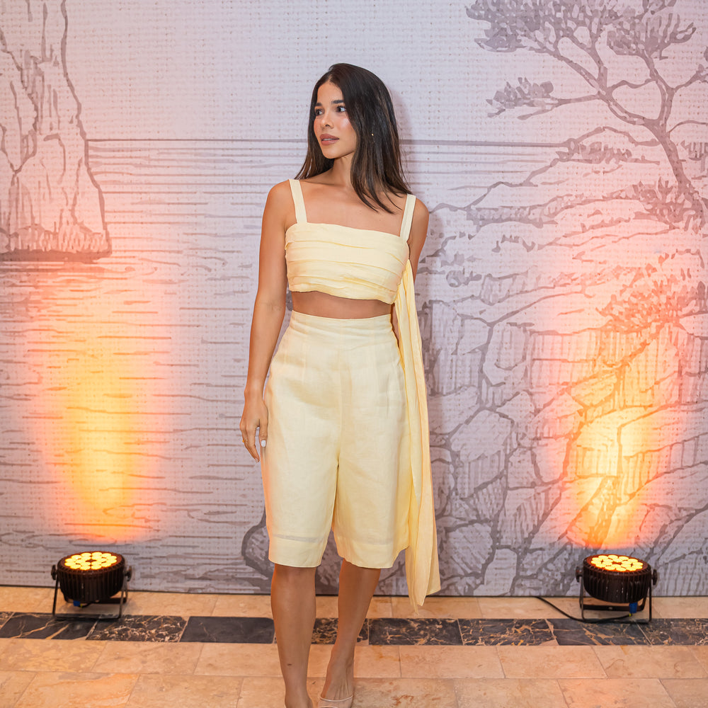 
                      
                        Linen Long Shorts Set
                      
                    