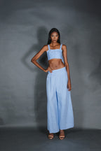 Draped Top Pant Set