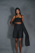 Linen Long Shorts Set