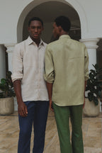 Triangle Tux Pleated Shirt