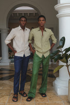 JC Boot-Cut Linen Trousers