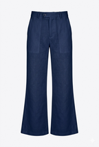 JC Boot-Cut Linen Trousers