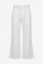 JC Boot-Cut Linen Trousers