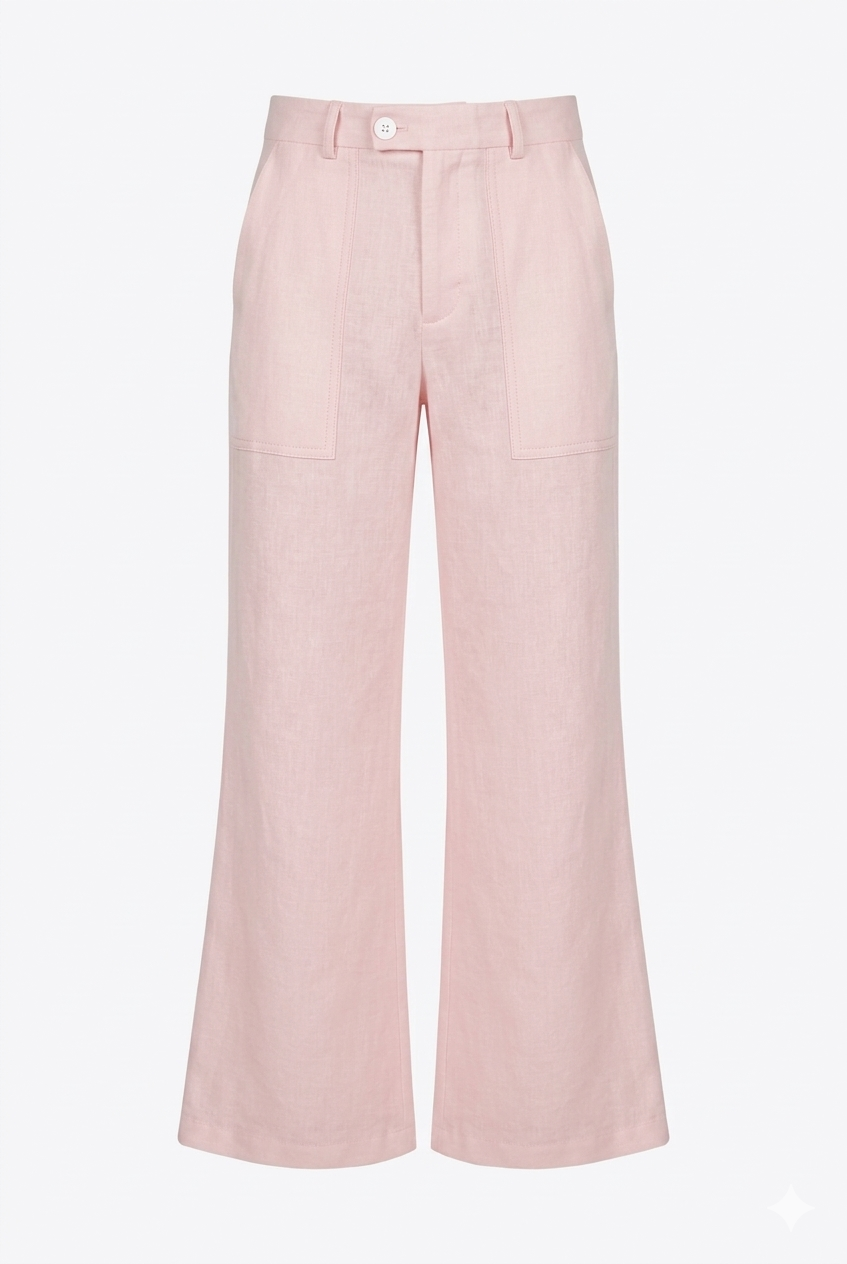 JC Boot-Cut Linen Trousers