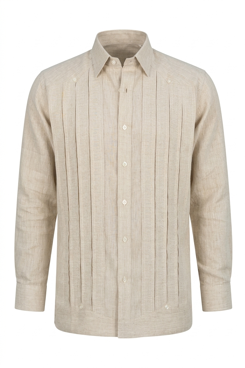 La Plage Linen Modern Guayabera