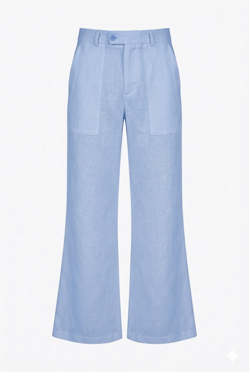 JC Boot-Cut Linen Trousers
