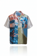 La Mer Relaxed Collar Silk Shirt