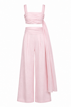 Draped Top Pant Set