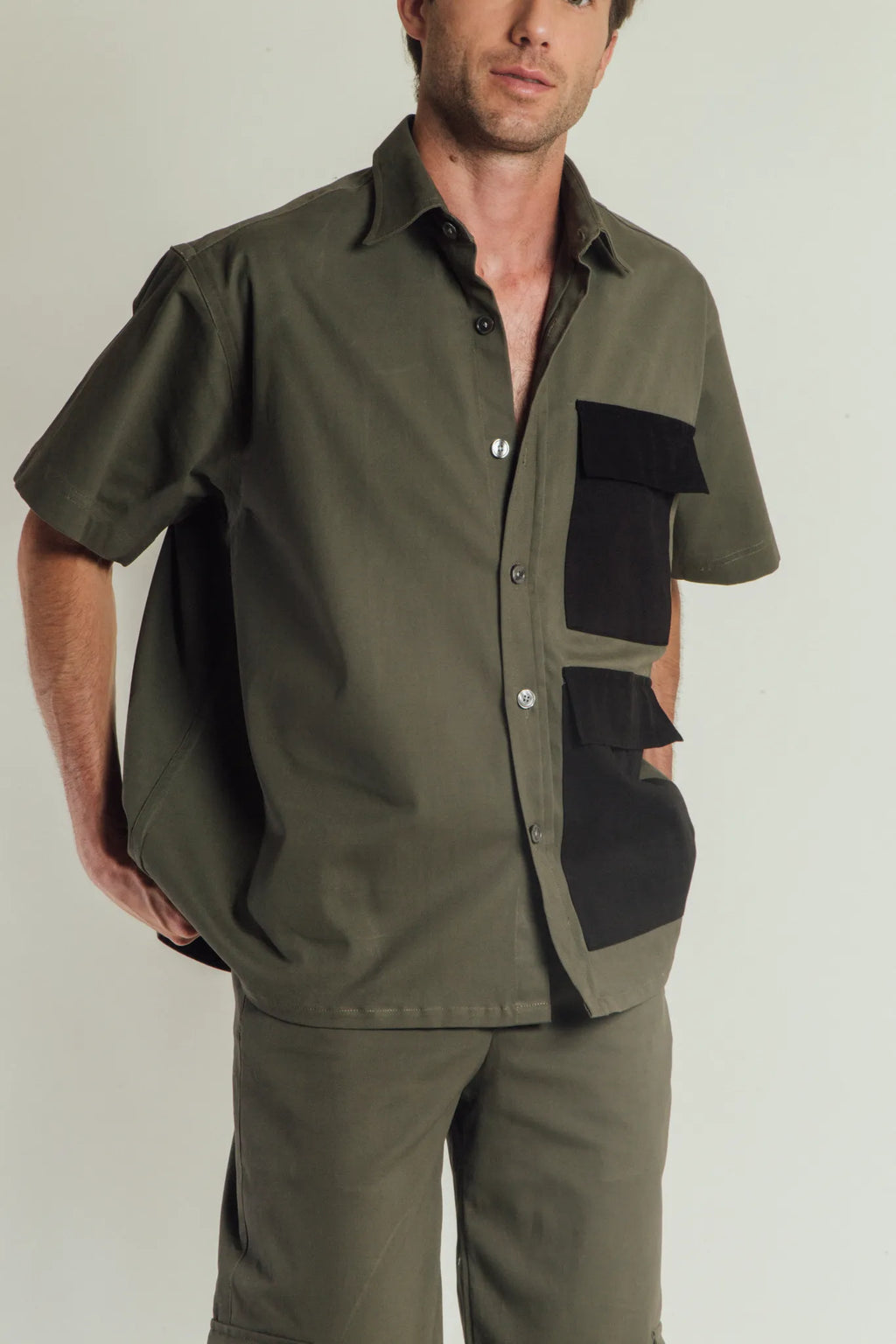 Oversized Pocket Box Shirt