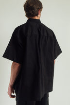Oversized Pocket Box Shirt Black