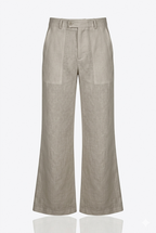 JC Boot-Cut Linen Trousers