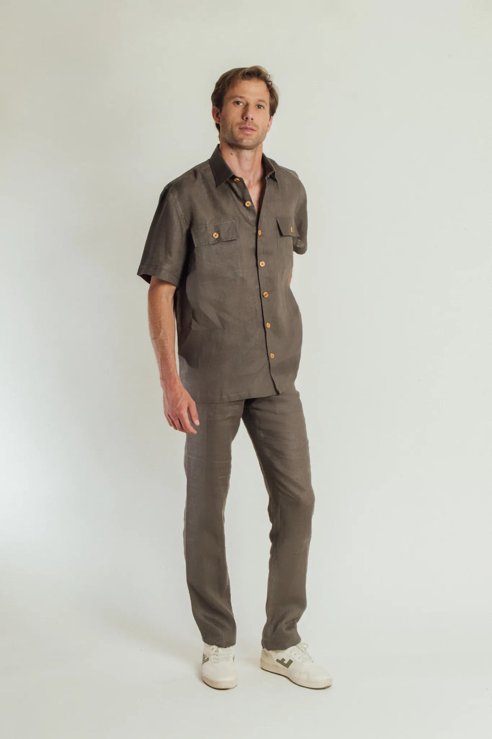 Triple Pocket Safari Shirt Men