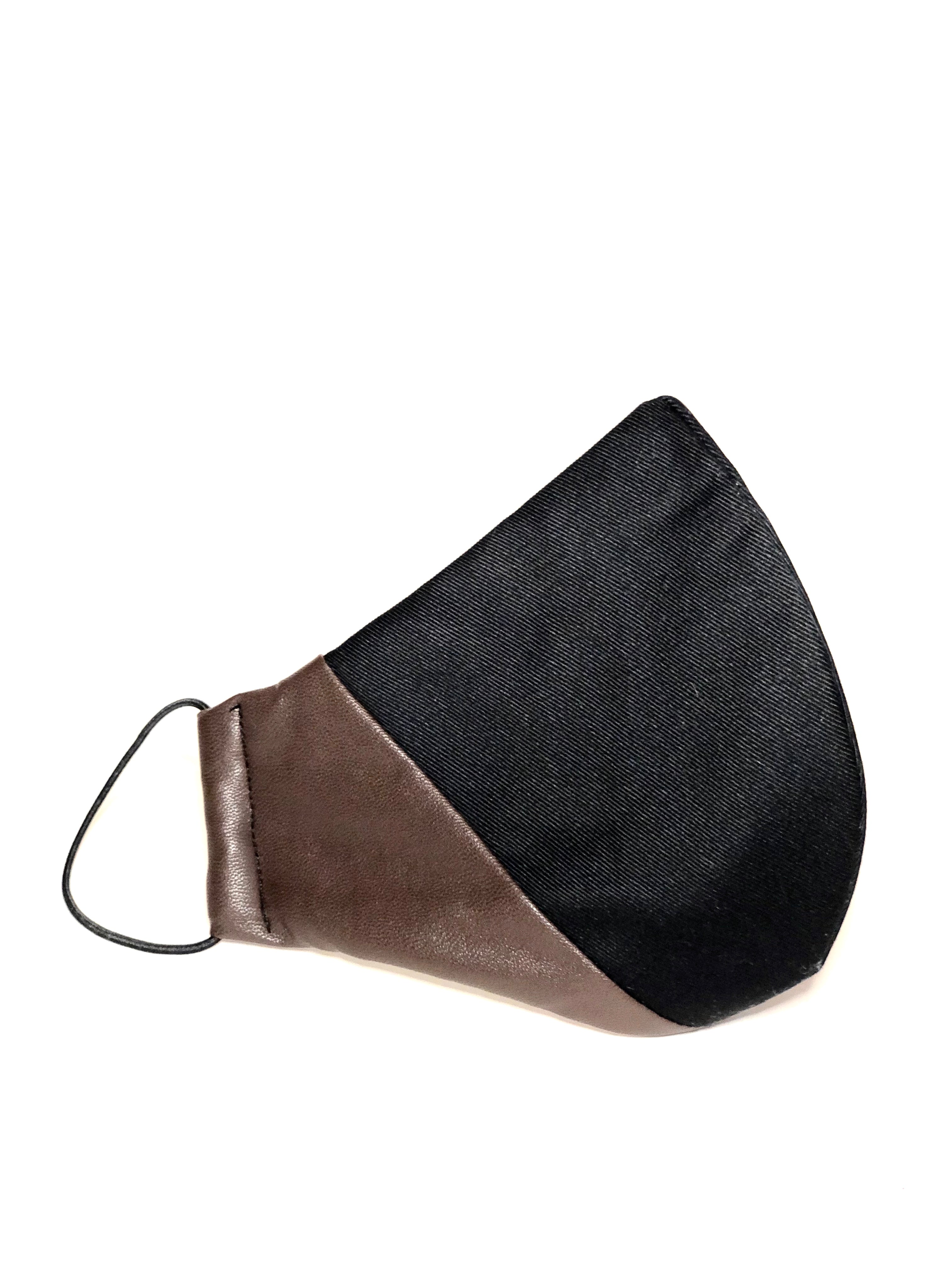 Navy and Brown Leather Mask-JC Lagares official website | JCL.