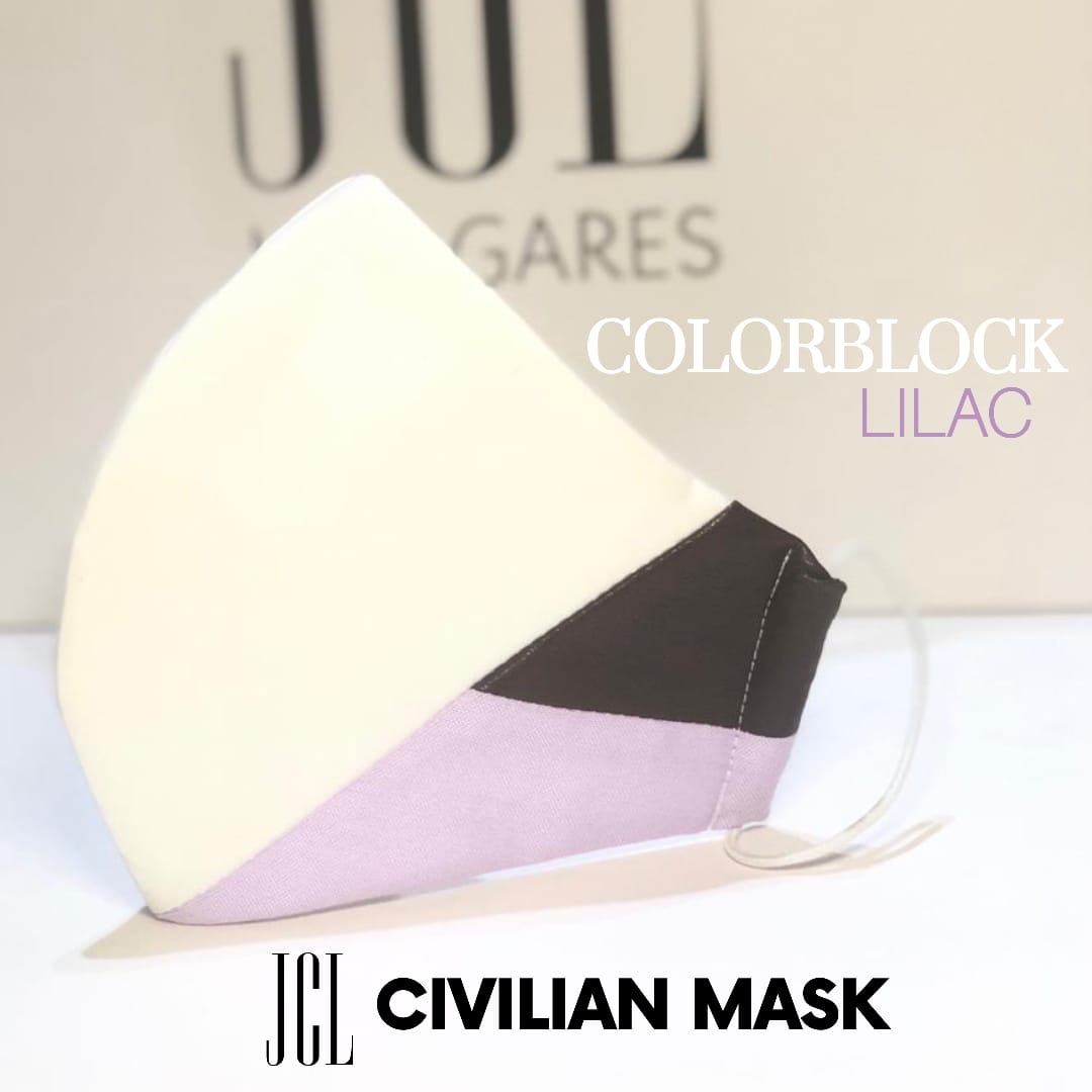 Lilac Color block Civilian Mask LE-JC Lagares official website | JCL.