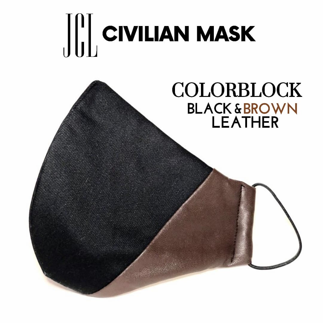 Black and Brown Leather Mask-JC Lagares official website | JCL.