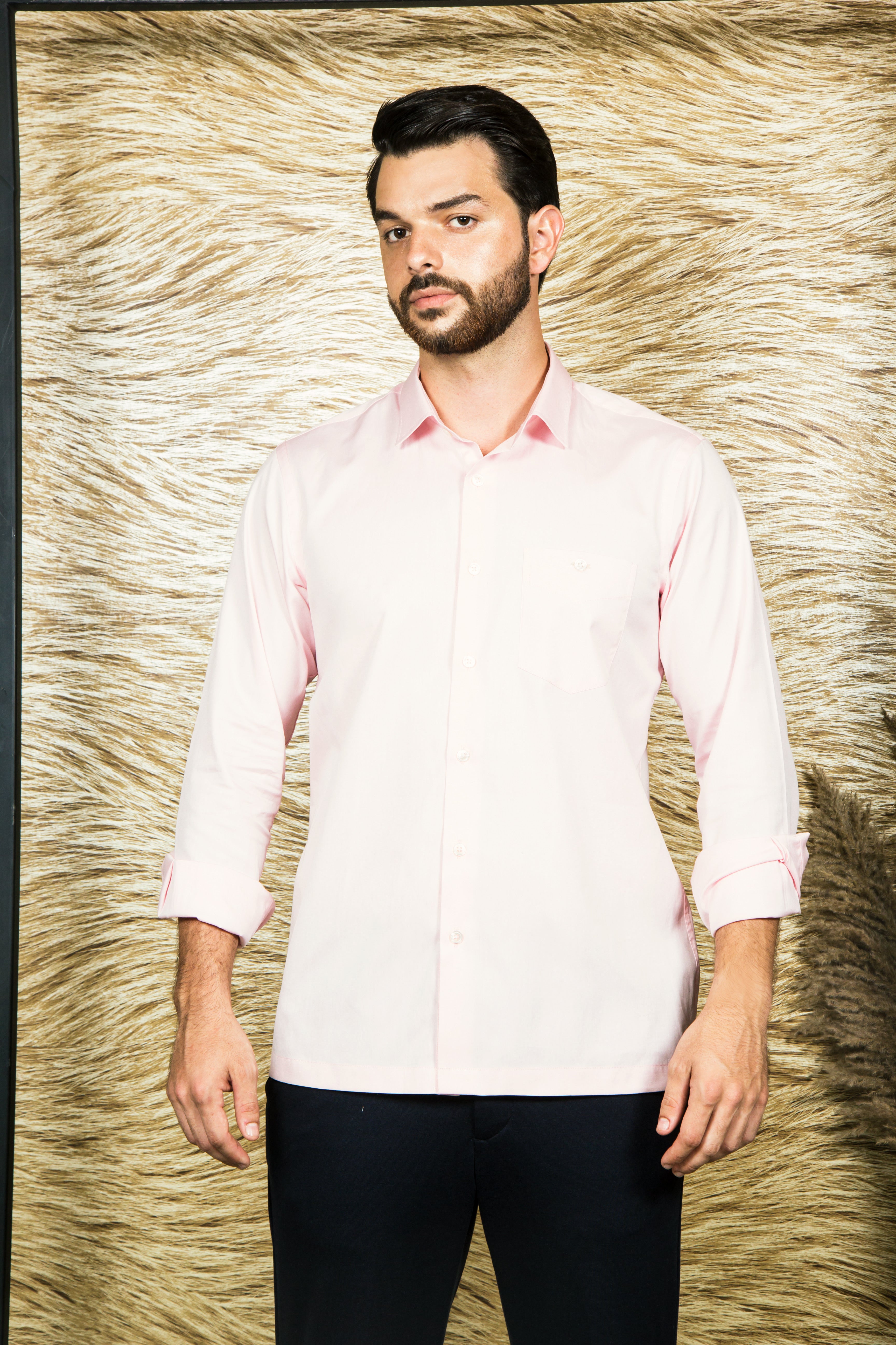 Light Pink TULIP monogram Shirt-JC Lagares official website | JCL.